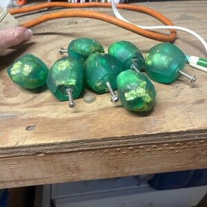 Collection of 22 Knobs: Green and Gold/ Rosegokd/ Diamond/ Anthropology